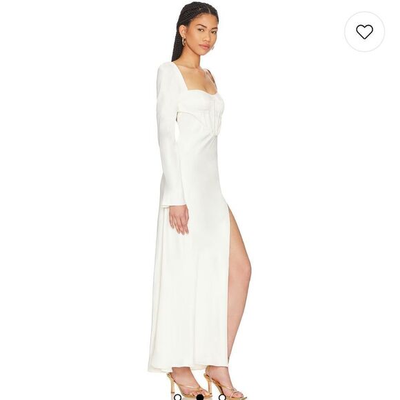 NWT LPA Revolve Iris Corset Maxi Dress in Ivory Medium - Picture 16 of 16